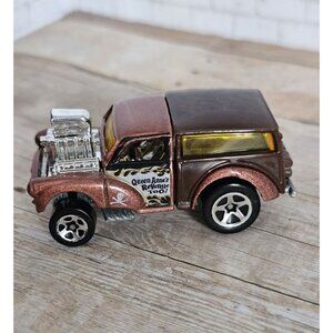 Hot Wheels 2001 MG Rover Queen Anne’s Revenge Too Brown Diecast Car Pirate Flame